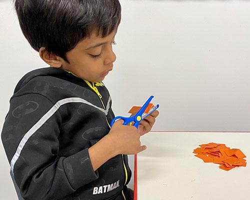 Kid at Castle Hill therapy session